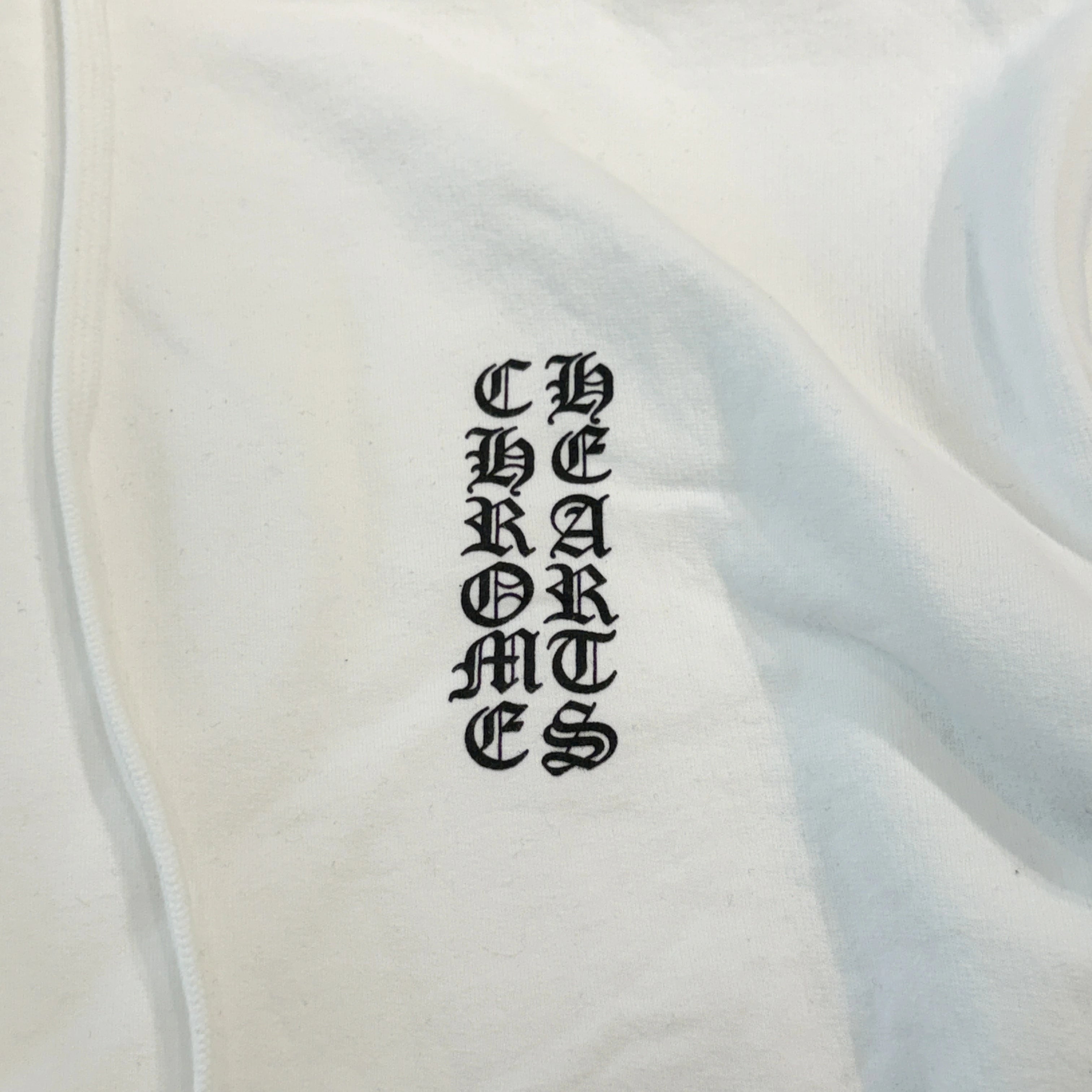 CHROME HEARTS Vertical Logo Pullover Hoodie Size L クロムハーツ ヴァーティカルロゴ プルオーバーフーディー サイズL