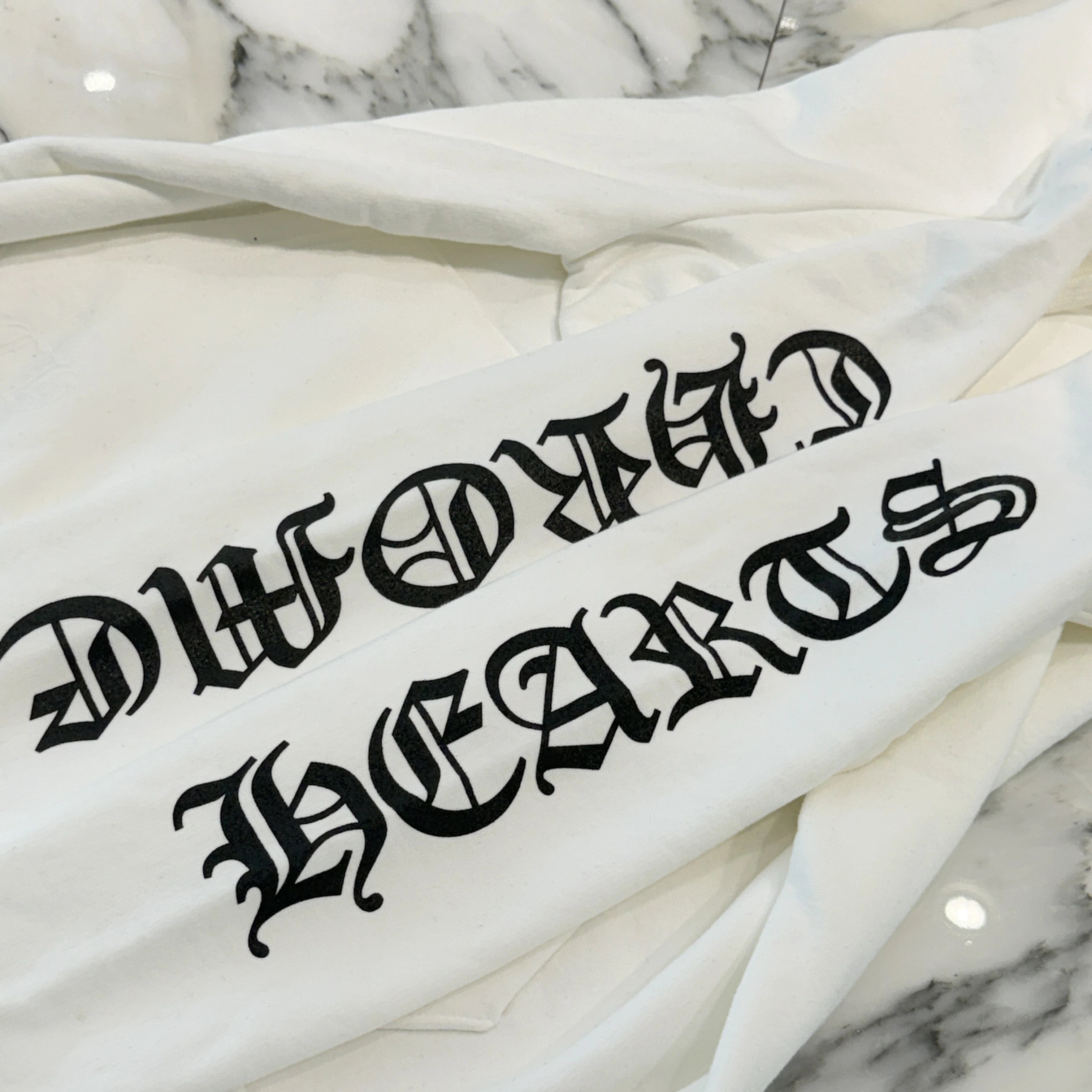 CHROME HEARTS Vertical Logo Pullover Hoodie Size L クロムハーツ ヴァーティカルロゴ プルオーバーフーディー サイズL