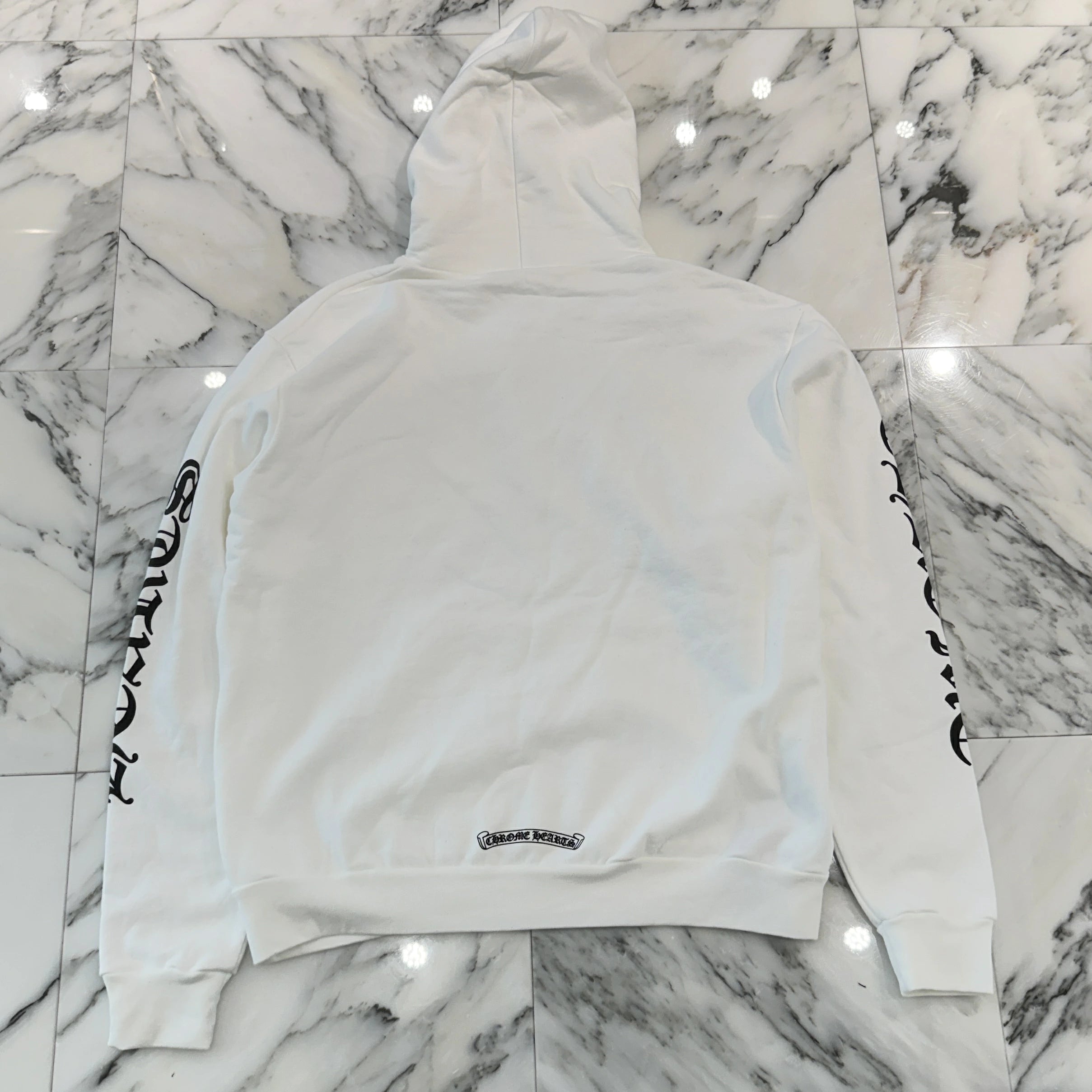 CHROME HEARTS Vertical Logo Pullover Hoodie Size L クロムハーツ ヴァーティカルロゴ プルオーバーフーディー サイズL