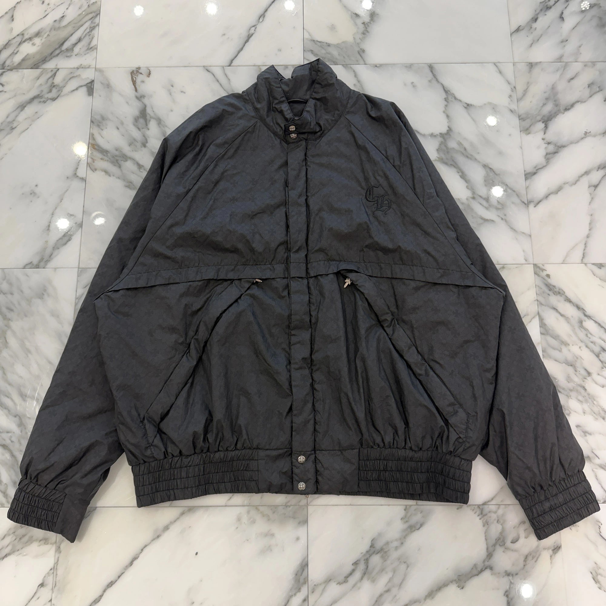 CHROME HEARTS CH Logo Embroidery U Match Point Nylon Jacket Size L クロムハーツ CHロゴ刺繍 Uマッチポイント ナイロンジャケット サイズL