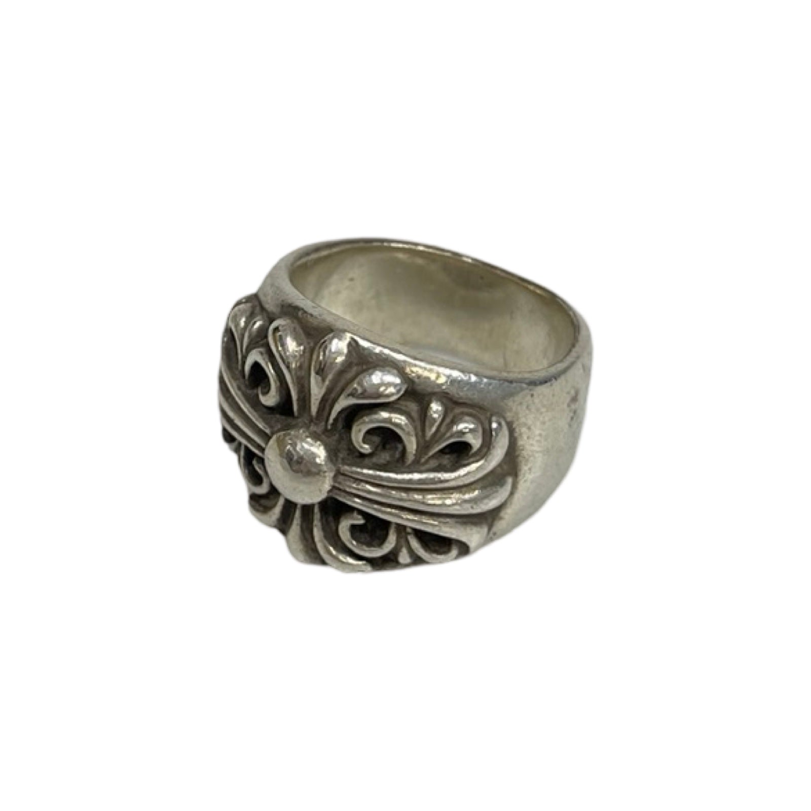 CHROME HEARTS Floral Cross Ring Size 18号