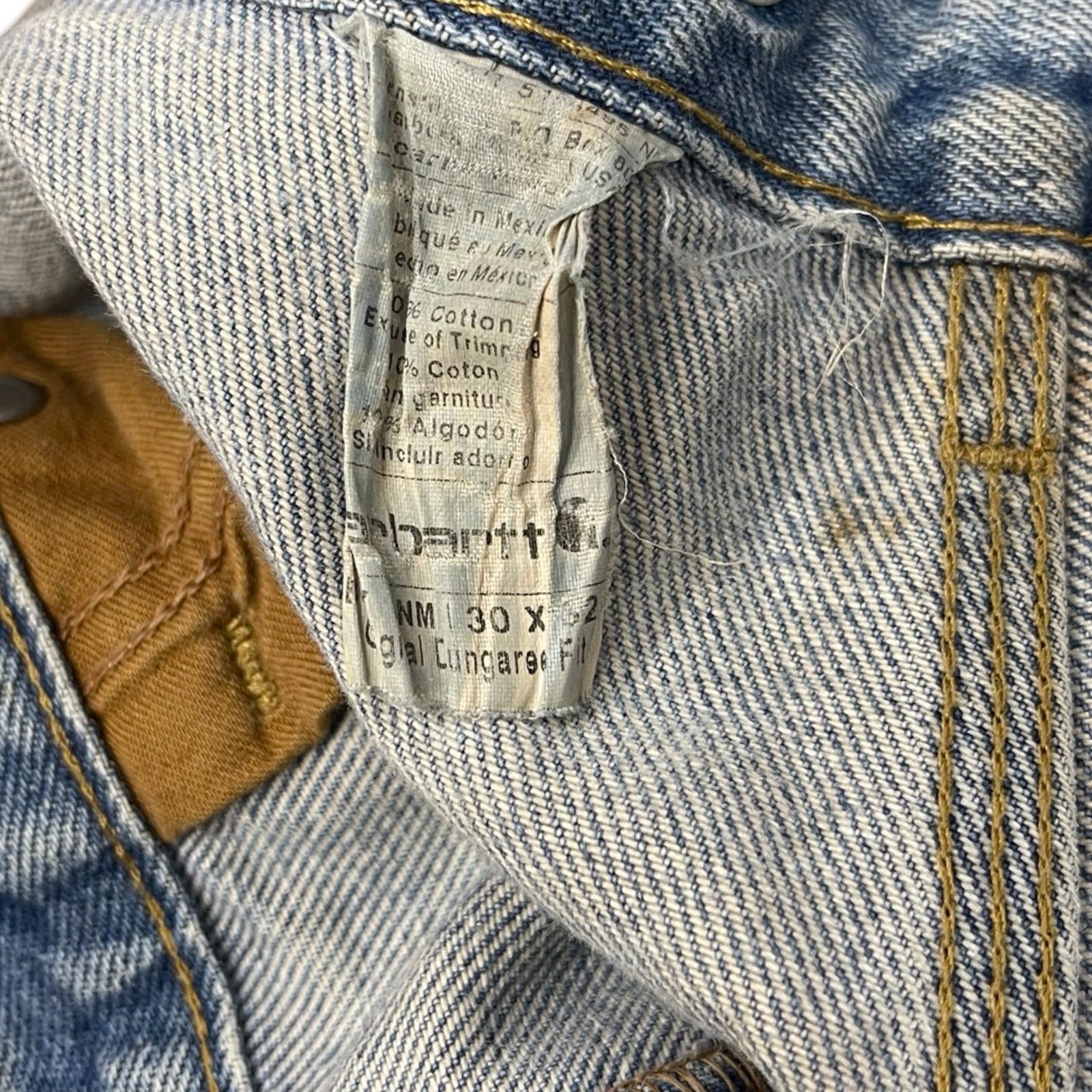 Carhartt Double Knee Denim Painter Pants Size 30×32