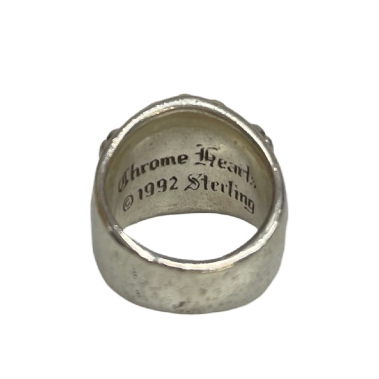 CHROME HEARTS Floral Cross Ring Size 18号